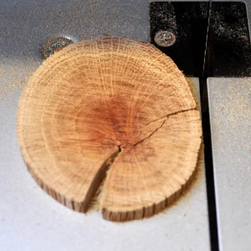 Wooden pendant rough cut