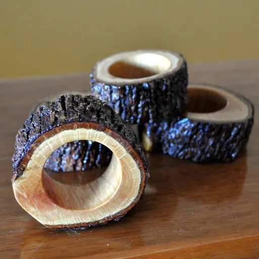 Forest Oak napkin rings