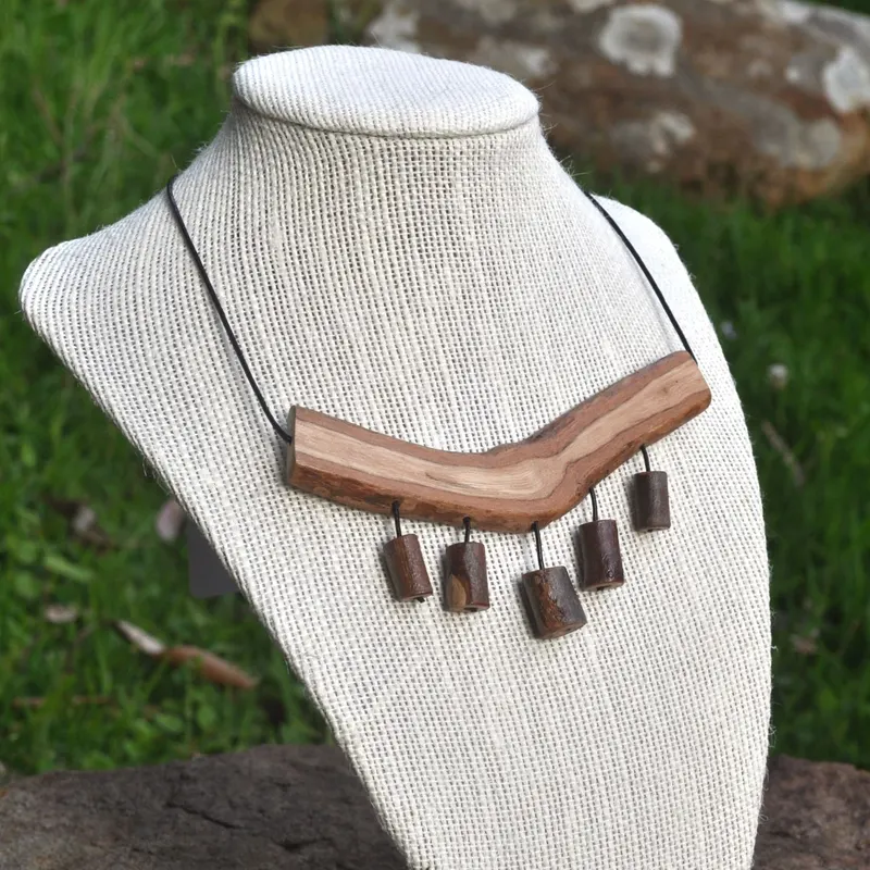 Eucalyptus branch necklace