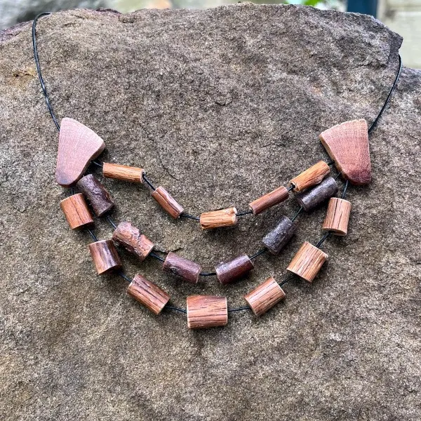 Three Strand Bib Style Necklace