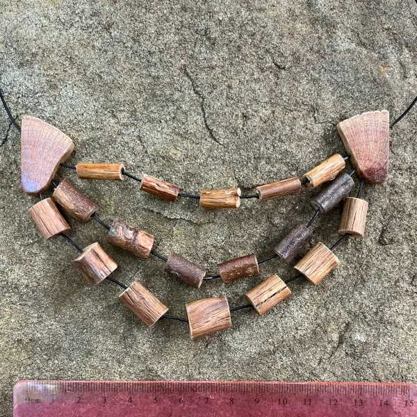 Three Strand Bib Style Necklace