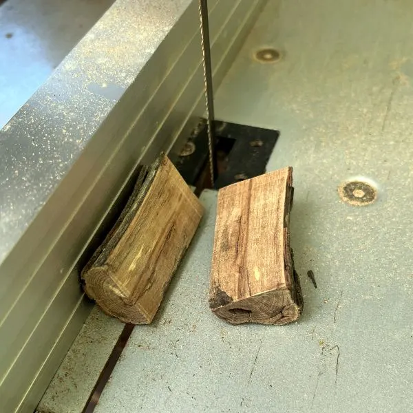 Slice branch in half